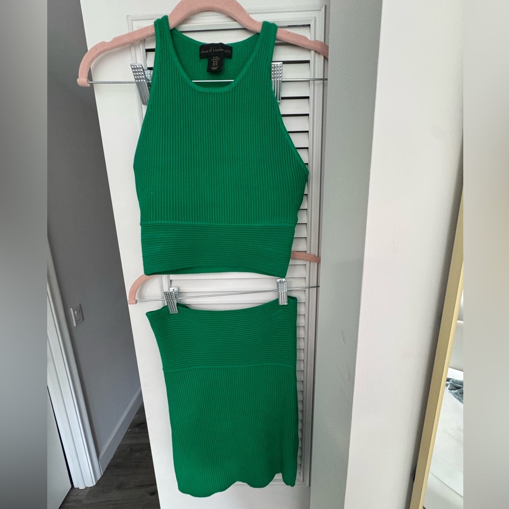 House of Harlow 1960 Sleeveless Sculpt Ribbed Knit 2 piece - XS